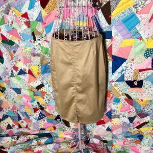 vintage 90s Y2K skirt tan camel minimal  | M-L |  Finity Studio